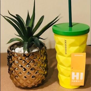 Starbucks Hawaii Pineapple Tumbler Grande Metal
